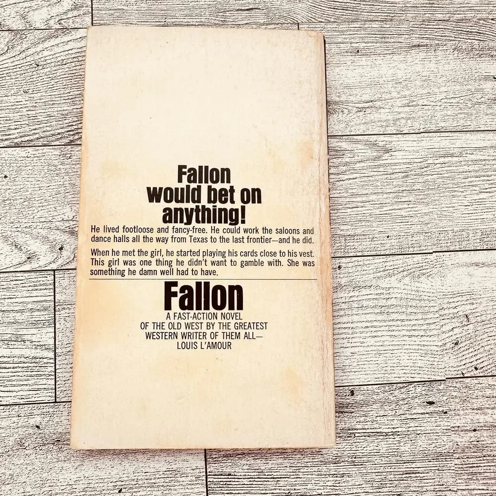 Louis L'Amour FALLON - 1971 Vtg Paperback Western‎ Novel PB